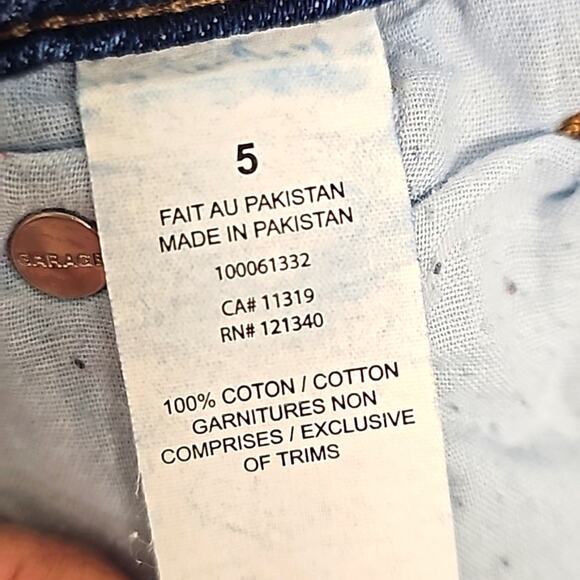 Garage Denim Womens Straight Leg High Rise 4 Pkt Zip & Button Mom Jeans Sz 5/27 - Picture 8 of 10